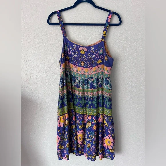 Natural Life Women’s Floral Multicolor Mini Sundress Size XL - Picture 3 of 11